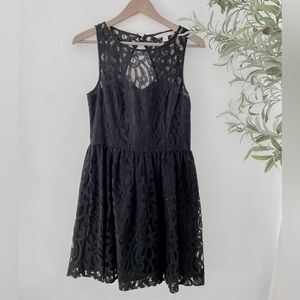 Lauren Conrad Black Lace Dress